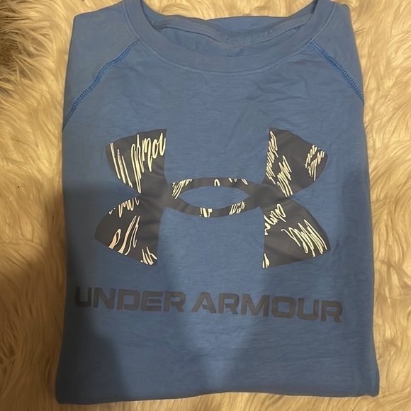 UNDER Armour Blue Long Sleeve Shirt - Picture 1 of 5